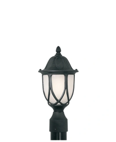Shop Designer's Fountain Capella Post Lantern In Black