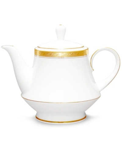 Noritake Crestwood Gold Tea Pot In Gold