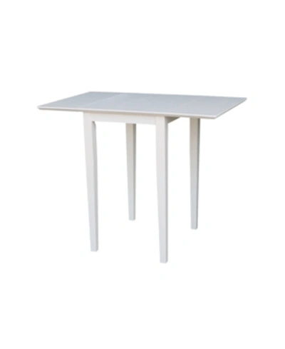 Shop International Concepts Small Dropleaf Table In Off White