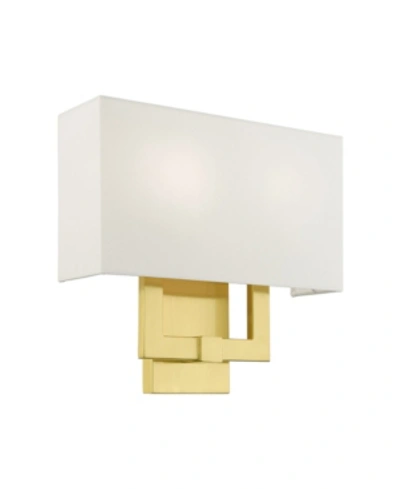 Livex Meridian 2 Lights Sconce In Gold-tone