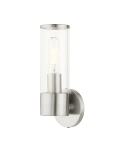 Shop Livex Bancroft 1 Light Single Sconce In Brushed Nickel