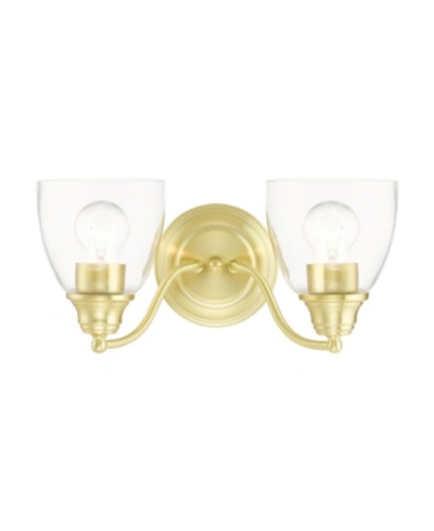 Livex Montgomery 2 Lights Vanity Sconce In Gold-tone