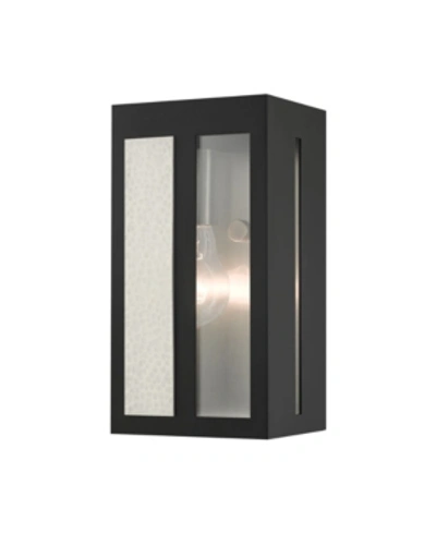 Shop Livex Lafayette 1 Light Outdoor Wall Lantern In Black