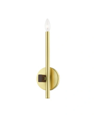 Livex Denmark 1 Light Single Sconce In Gold-tone
