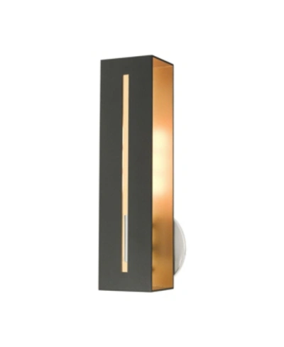 Livex Soma 1 Light Single Sconce In Black