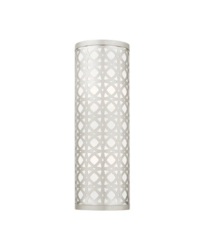 Livex Calinda 2 Lights Sconce In Silver-tone