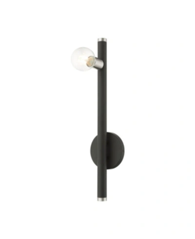 Livex Bannister 1 Light Wall Sconce In Black