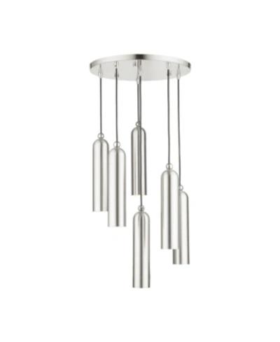 Livex Ardmore 6 Lights Pendant In Silver-tone