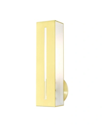 Livex Soma 1 Light Single Sconce In Gold-tone
