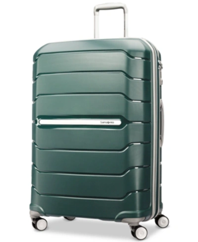 Shop Samsonite Freeform 28" Expandable Hardside Spinner Suitcase In Sage Green