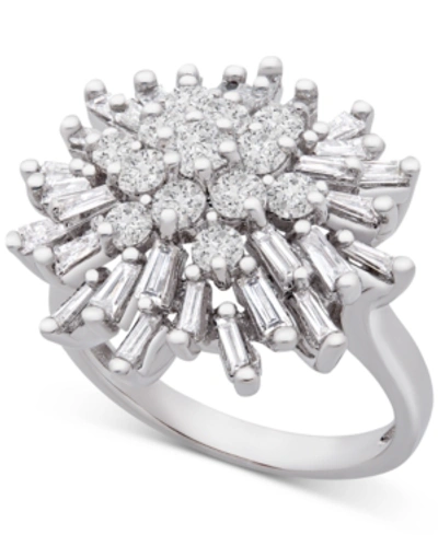 Wrapped In Love Diamond Starburst Cluster Ring (1-1/2 Ct. T.w.) In 14k White Gold Or 14k Yellow Gold, Created For Ma In White Gold