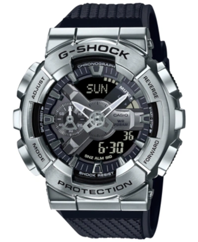 Shop G-shock Men's Analog-digital Black Resin Strap 52mm, Gm110-1a In Black And Silver