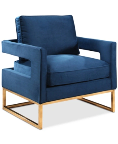 Shop Abbyson Living James Armchair In Navy