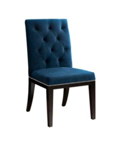 Shop Abbyson Living Closeout! Evan Dining Chair In Navy