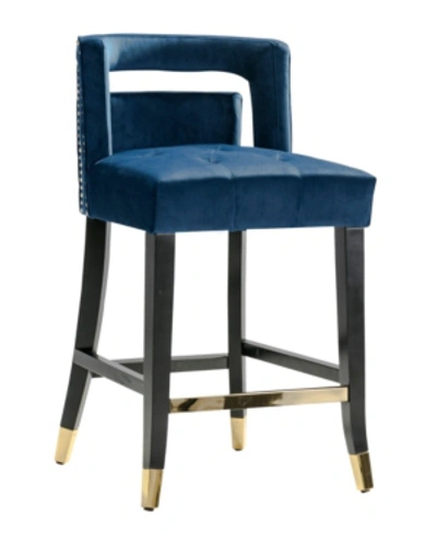 Shop Chic Home Irithel Counter Stool In Navy