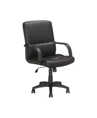 Shop Corliving Workspace Office Chair In Leatherette In Black