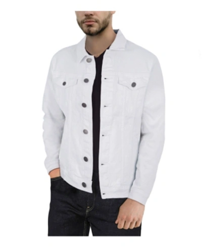 Shop X-ray Men's Denim Jacket In White
