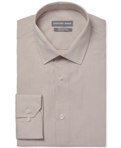 Shop Geoffrey Beene Men's Classic/regular-fit Non-iron Performance Stretch Dress Shirt In Hayloft