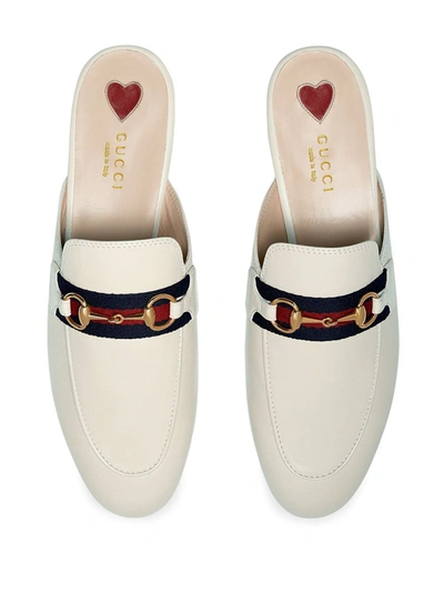 Shop Gucci Flat Shoes In Bianco