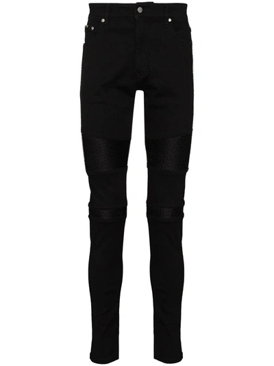 Shop Represent Jeans In Black Leather