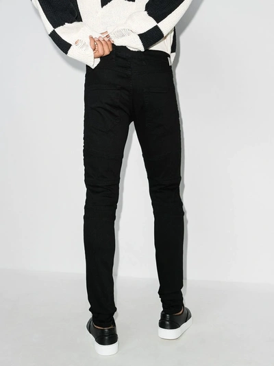 Shop Represent Jeans In Black Leather