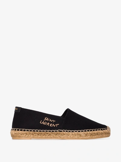 Shop Saint Laurent Flat Shoes In Nero