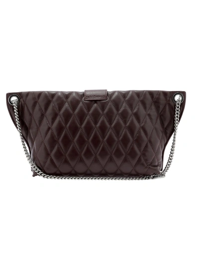 Shop J & M Davidson Brown Leather Shoulder Bag