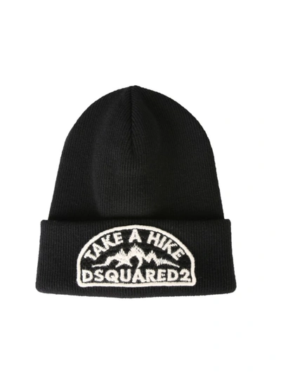 Shop Dsquared2 Black Wool Hat