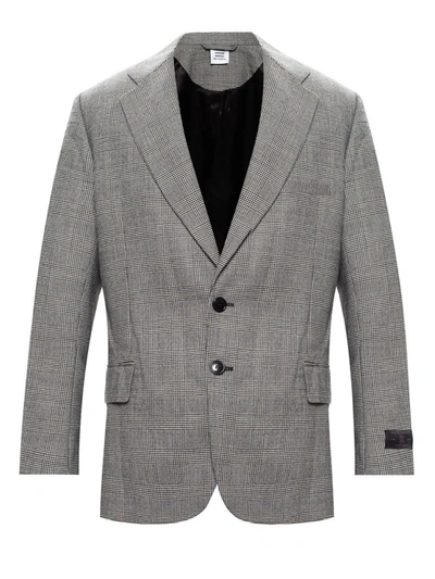 Shop Vetements Cut Out Blazer Jacket In Grey