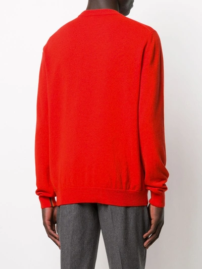 Shop Paul Smith Cashmere Crewneck Sweater In Red