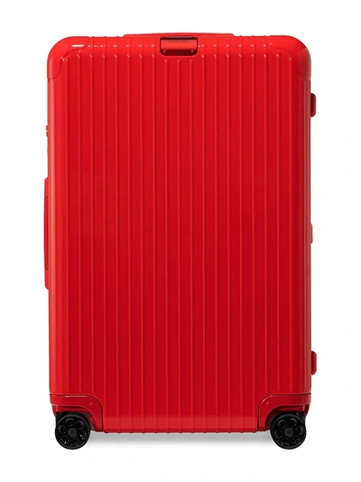 Shop Rimowa Men's Essential Large Check-in Case In Red