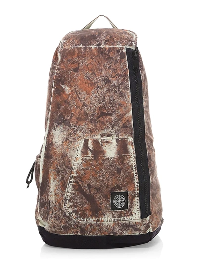 Shop Stone Island Wilderness Backpack In Dark Brown