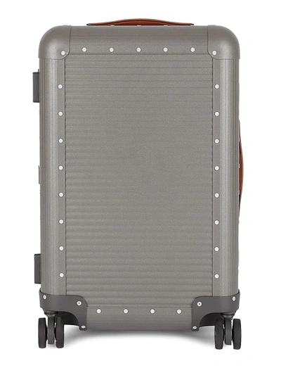 Shop Fpm Men's 68 Bank Cabin Spinner Suitcase In Steel Grey