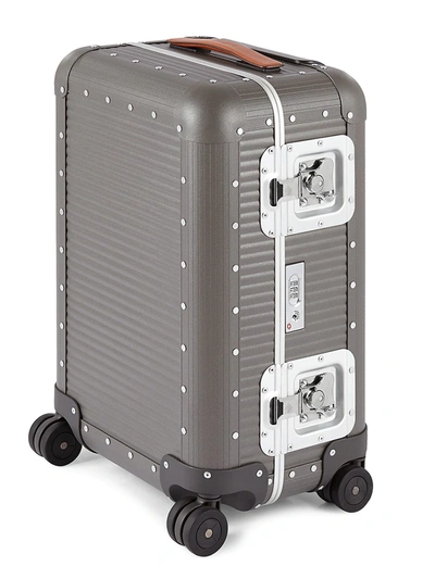 Shop Fpm Men's 53 Bank Cabin Spinner 21" Carry-on Suitcase In Steel Grey