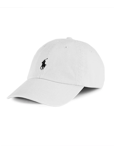 Shop Polo Ralph Lauren Men's Polo Player Hat In White Marl