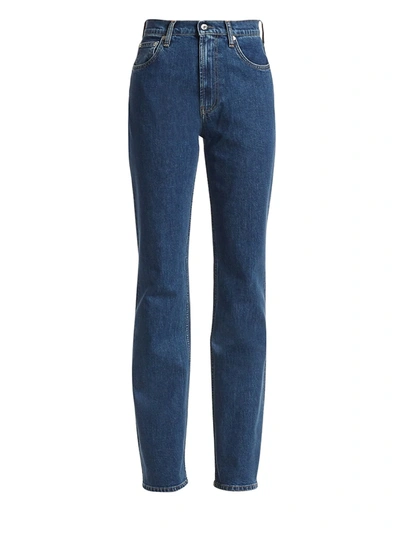 Shop Helmut Lang Women's Femme High-rise Bootcut Jeans In Indigo