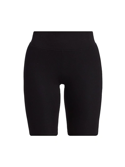 Shop Atm Anthony Thomas Melillo Women's Micromodal Ribbed Bike Shorts In Black