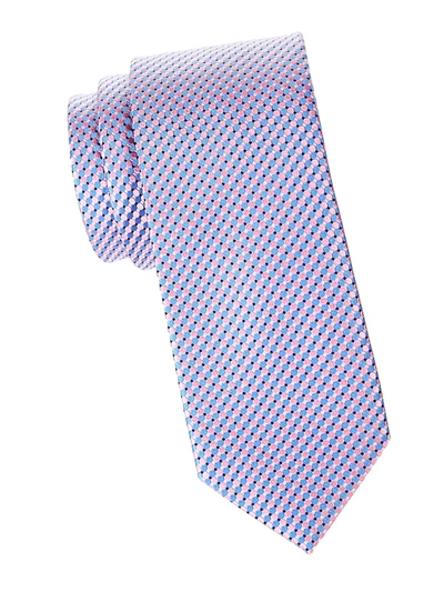 Shop Eton Men's Micro Circle Silk Tie In Pink