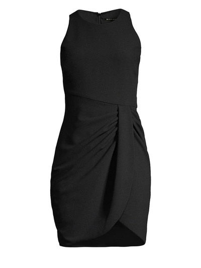 Shop Black Halo Women's Brett Ruched Sheath Dress In Black