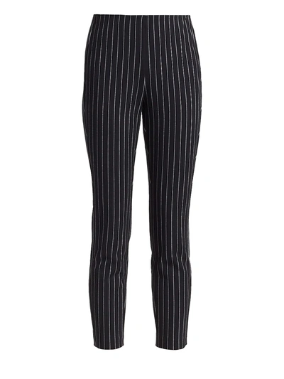 Shop Rag & Bone Simone Pinstripe Pants In Black White
