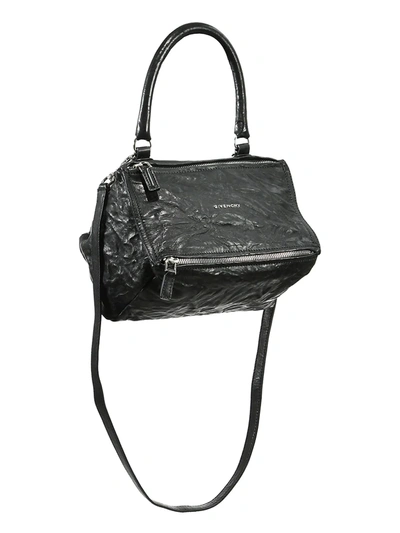 Shop Givenchy Small Pandora Leather Crossbody Bag In Black