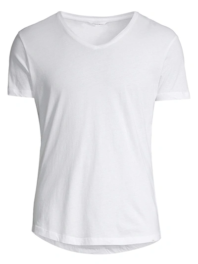 Shop Orlebar Brown Men's Ob-v T-shirt In White