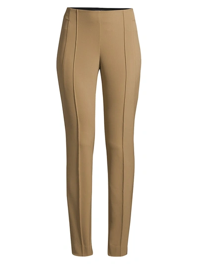 Shop Lafayette 148 Women's Acclaimed Stretch Gramercy Pants In Camello
