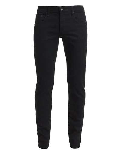 Shop Rag & Bone Men's Fit 1 Rinse Wash Stretch Extra-slim Jeans In Black