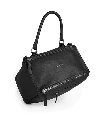 Shop Givenchy Medium Pandora Leather Crossbody Bag In Black