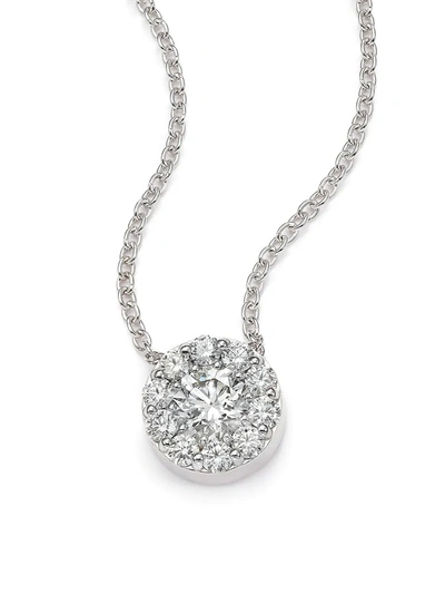 Shop Hearts On Fire Women's Fulfillment Diamond & 18k White Gold Pendant Necklace