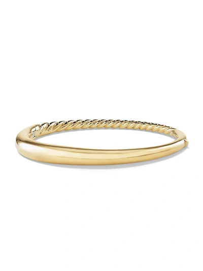 Shop David Yurman Women's Pure Form 18k Yellow Gold Bracelet