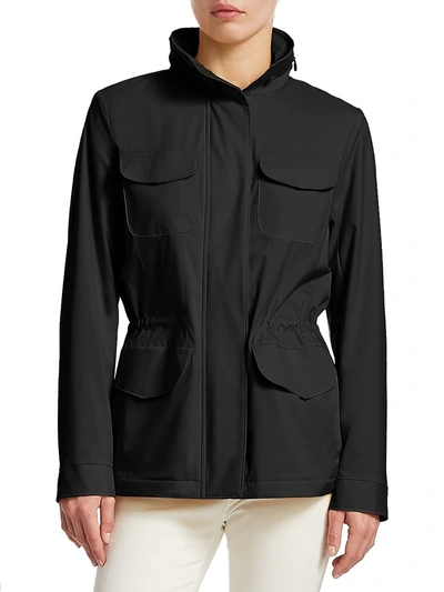 Shop Loro Piana Women's Traveller Windmate Jacket In Onyx