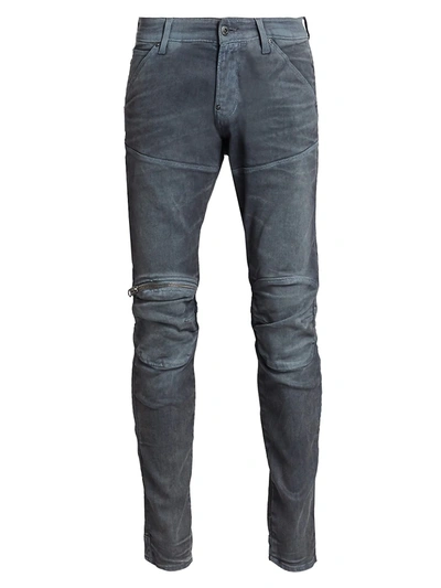 Shop G-star Raw Men's 5620 3d Zip Knee Skinny Jeans In Dark Aged Cobbler