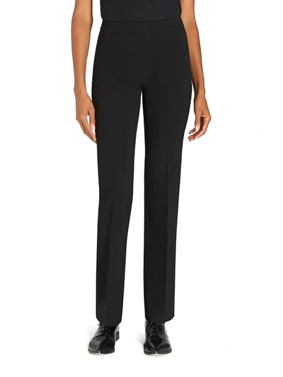 Shop Lafayette 148 Women's Sleek Tech Cloth Barrow Pant In Black